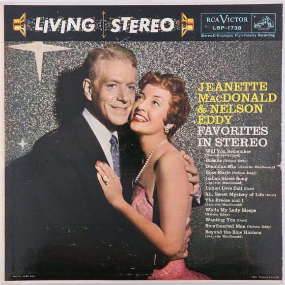 Other - Jeanette MacDonald & Nelson Eddy – Favorites In Stereo - 1959 LP Record LSP-1738
